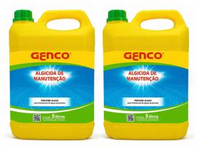 Kit 2x Genco Algicida De Manutenção 5 Litros Limpeza e Manutenção de Piscinas