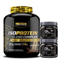 Kit 2x Glutamina GLT Complex 150g - Xpro Nutrition + Whey Protein Iso Blend Complex 2kg - Pretorian