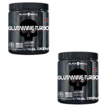 Kit 2x Glutamina Turbo Pote 300g Blackskull