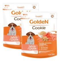 Kit 2x golden cookie filhote salmao e quinoa 350g