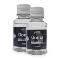 Kit 2x Goma Laca Incolor 100ml Gliart - GLITTER