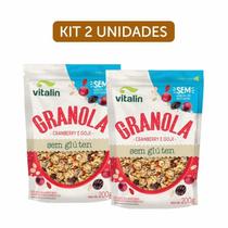 Kit 2X: Granola Cranberry E Goji Zero Açúcar Sem Glúten - Vitalin