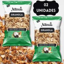 Kit 2X Granola Naturale 1KG Cereais Crocantes Mel Banana Uva Passa Laranja Coco Aveia Fonte Fibras Kit 2X Granola Naturale 1KG Cereais Crocantes Mel Banana Uva Passa Laranja Coco Aveia Fonte Fibras