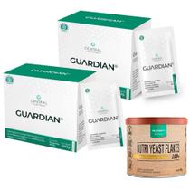 Kit 2x Guardian - 8g 30 Sachês - Central Nutrition + Nutriyeast Flakes - Levedura em Flocos 100g