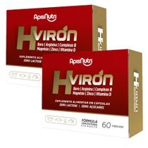 Kit 2x H-Viron 60 Cápsulas Energia Força e Potência - Apisnutri Kit 2x H-Viron 60 Cápsulas Energia Força e Potência - Apisnutri