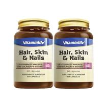 Kit 2X Hair, Skin E Nails com Colágeno e Biotina - 60 Cápsulas - VitaminLife Kit 2X Hair, Skin E Nails com Colágeno e Biotina - 60 Cápsulas - VitaminLife