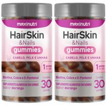 KIT 2X HairSkin e Nails Gummies 30 gomas - Maxinutri