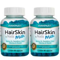 KIT 2X HairSkin Men 90 cápsulas - Maxinutri KIT 2X HairSkin Men 90 cápsulas - Maxinutri
