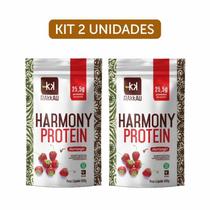 Kit 2X: Harmony Protein Morango Vegana Rakkau 600G