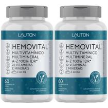 Kit 2X Hemovital Multivitamínico - 60 Cápsulas - Lauton Nutrition Kit 2X Hemovital Multivitamínico - 60 Cápsulas - Lauton Nutrition