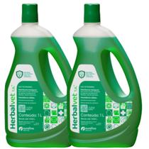Kit 2x Herbalvet Higienizador de Ambientes e Desinfetante Ouro Fino 1L