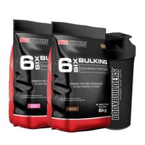 Kit 2x Hipercalórico 6 Six Bulking Protein 6kg + 1 Coqueteleira - Bodybuilders Kit 2x Hipercalórico 6 Six Bulking Protein 6kg + 1 Coqueteleira - Bodybuilders