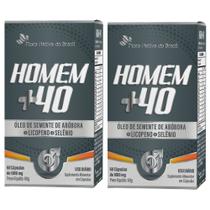 KIT 2X Homem +40 60 Cápsulas - Flora Nativa