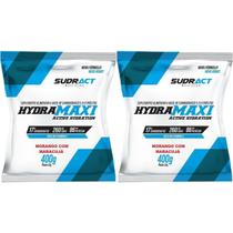 Kit 2X Hydramaxi Isotônico em Pó - 400g Refil Morango com Maracujá - Sudract Nutrition Kit 2X Hydramaxi Isotônico em Pó - 400g Refil Morango com Maracujá - Sudract Nutrition