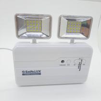 Kit 2x Iluminação Emergência 2 Faróis 1200Lm 8W 3.7V 2.2Ah - Empalux - IE34011
