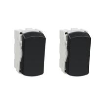 Kit 2x Interruptor Intermediário 10A Grafite Miluz S3B72051 Schneider
