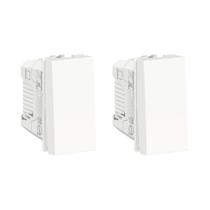 Kit 2x Interruptor Simples S70110104 Branco Orion Schneider