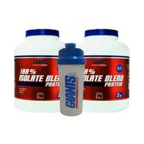 Kit 2X Isolate Blend Chocolate Giants Nutrition + Coque