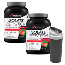 Kit 2x isolate definition 900g body action + coqueteleira 600ml