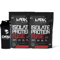 Kit 2x Isolate Protein Fuse 900g Cookies + Coqueteleira 700ml Dark Lab