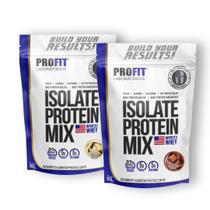 Kit 2x Isolate Protein Mix Refil 900g Profit Laboratórios
