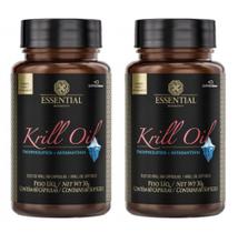 Kit 2x krill oil 60 cápsulas essential