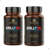 Kit 2X Krill Oil Ômega 3,6 e 9 (60 Cápsulas 30g) - Essential Kit 2X Krill Oil Ômega 3,6 e 9 (60 Cápsulas 30g) - Essential