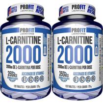 Kit 2X L-Carnitina 2000 + 250mcg Cromo - 120 Tabletes - ProFit