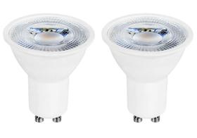 Kit 2x Lâmpada Mini Dicróica LED MR11 GU10 4W 3000K Bivolt