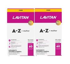 Kit 2x Lavitan A-Z Mulher Com 60 Comprimidos - Cimed