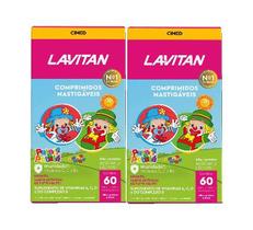 Kit 2x Lavitan Kids Sabor Tutti-Frutti Com 60 Comp - Cimed