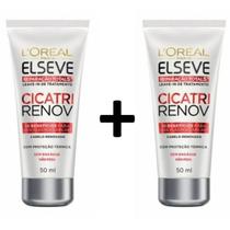 Kit 2x Leave In Tratamento Elseve LOreal Cicatri Renov 50ml