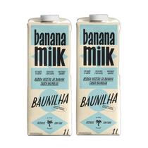 Kit 2X: Leite Vegetal Banana Sabor Baunilha Banana Milk 1L