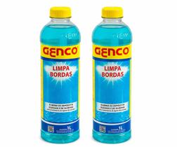 Kit 2x Limpa Bordas Genco 1 Litro Limpeza Manutenção de Piscinas