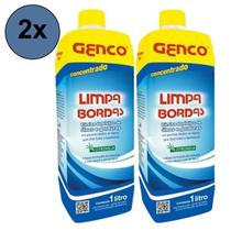 kit 2x Limpa Bordas para piscina 1L - Genco