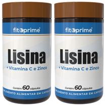 Kit 2x Lisina + Vitamina C e Zinco 60 Cápsulas Kit 2x Lisina + Vitamina C e Zinco 60 Cápsulas