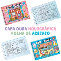 Kit 2x Livros Cute & Comfy Super Extra Vol. 2 e 4 Bobbie Goods Capa Dura Holográfica Espiral Camelot