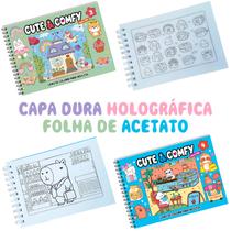 Kit 2x Livros Cute & Comfy Super Extra Vol. 3 e 4 Bobbie Goods Capa Dura Holográfica Espiral Camelot Kit 2x Livros Cute & Comfy Super Extra Vol. 3 e 4 Bobbie Goods Capa Dura Holográfica Espiral Camelot