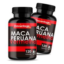 Kit 2x Ma ca Perua na Vermelha Premium 500 mg 240 Cáps Davantage Lab