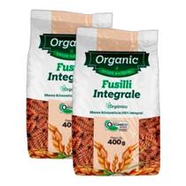 Kit 2X: Macarrão Fusilli Integral Orgânico Organic 400G