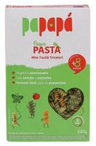 Kit 2X: Macarrão Infantil Mini Fusilli Tricolori Papapá 200g