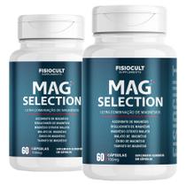 Kit 2x Mag Selection Magnésio em Cápsulas Várias Fontes de Magnésio 60 Cápsulas Suplemento para Adultos Sem Gluten