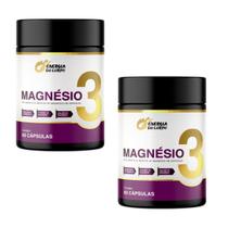 Kit 2x Magnésio 3 Bisglicinato, Taurato e Dimalato 60 Cápsulas