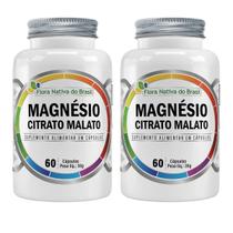 Kit 2x Magnésio Citrato Malato 60 Cápsulas Flora Nativa do Brasil Kit 2x Magnésio Citrato Malato 60 Cápsulas Flora Nativa do Brasil