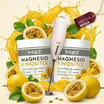 Kit 2x Magnésio e Inositol Sabor Maracujá BRINDE MIXER Kit 2x Magnésio e Inositol Sabor Maracujá BRINDE MIXER