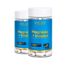 Kit 2x Magnésio Inositol Suplemento Alimentar em Cápsula Vicky Wellness Kit 2x Magnésio Inositol Suplemento Alimentar em Cápsula Vicky Wellness