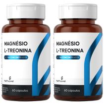 KIT 2X Magnésio L-Treonina (Treonato) Ultra Concentrado 60 cápsulas - Natulha KIT 2X Magnésio L-Treonina (Treonato) Ultra Concentrado 60 cápsulas - Natulha