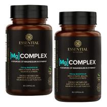 Kit 2x Magnésio Mg Complex Essential Nutrition 90 Cápsulas