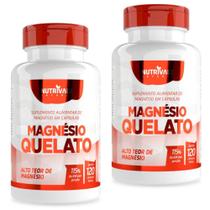 Kit 2X Magnésio Quelato 60 Cápsulas - Nutrivale