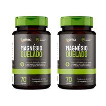 Kit 2x - Magnésio Quelato - 70 cápsulas - Omix
